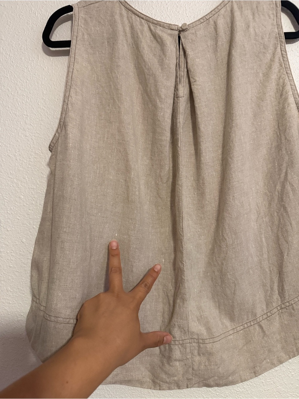 Madewell Linen Pleated Shell Top - Picture 5 of 9